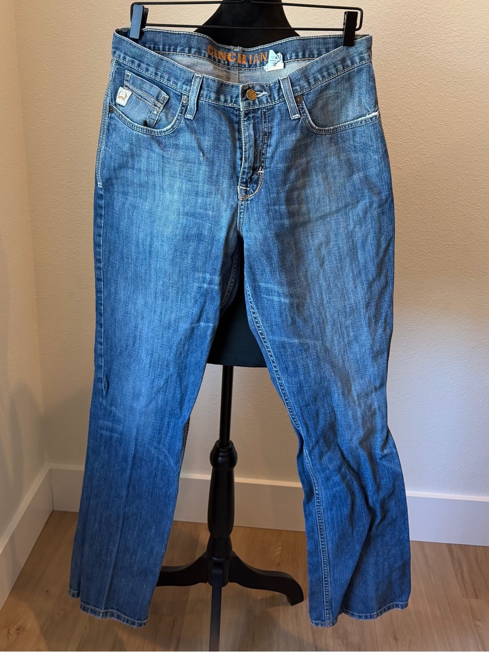 Cinch Mens Medium Blue Bootcut Jeans size 33x34